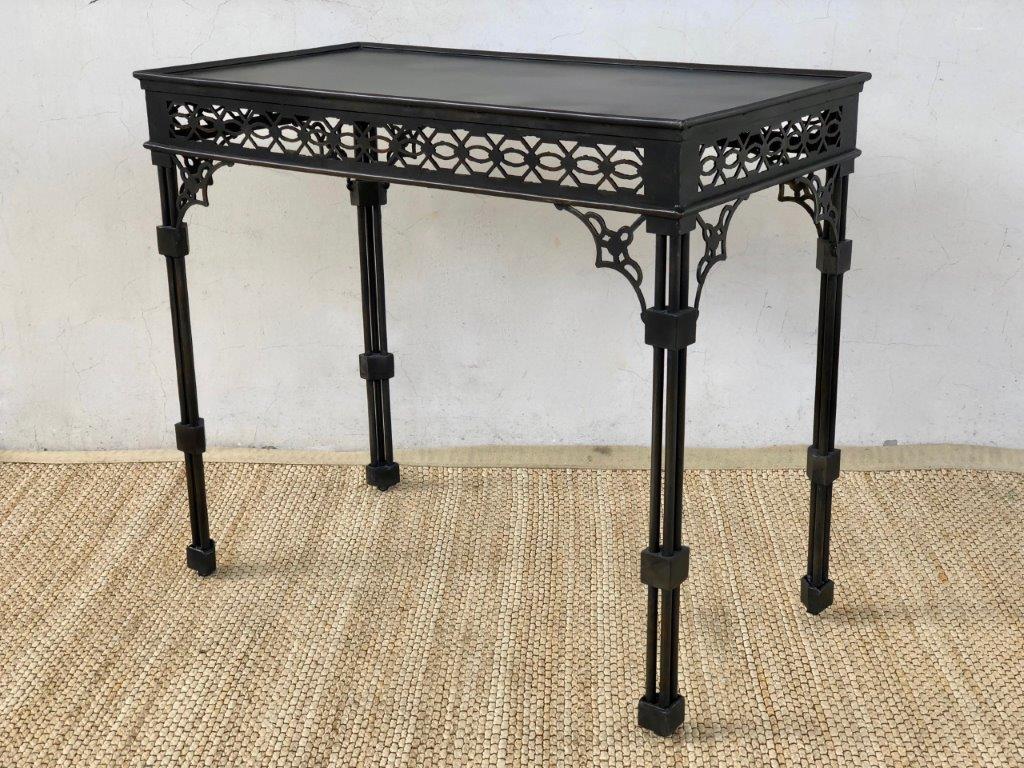 Metal Filigree Rectangular Table
